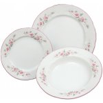 Thun 1794 BERNADOTTE talířová souprava růžová 18 dílná – Zboží Dáma