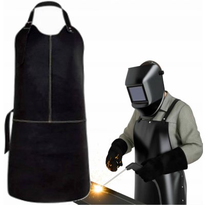 Procera Kožená prošívaná zástěra černá – Zboží Dáma