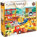 Petitcollage Podlahové ekologické puzzle Na stavbě 24 ks metalické – Zboží Dáma