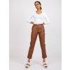 Dámské klasické kalhoty Basic koženkové kalhoty benny lc-sp-22k-5028.16p-light brown