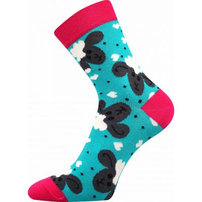 Dívčí ponožky Animals lagoon (tmavá tyrkys)