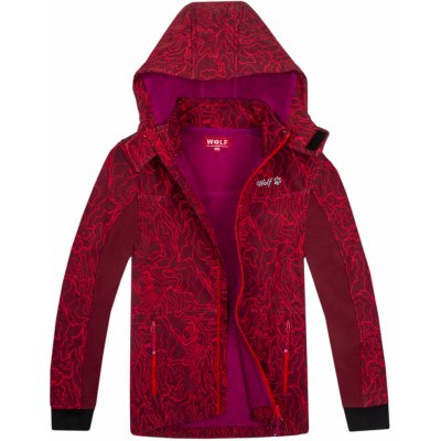 Wolf softshellová bunda s fleecem B2371 červená – Zboží Mobilmania