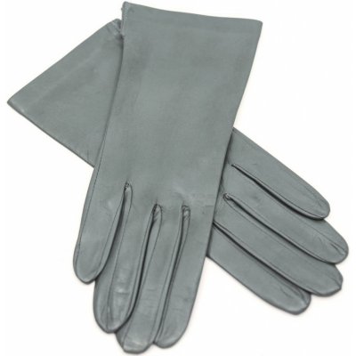 Carlsbad Hat dámské šedé kožené rukavice bez podšívky s rozparkem – Zboží Mobilmania