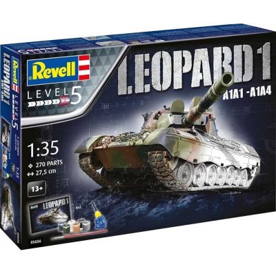 Revell Leopard 1 A1A1 A1A4 obsahuje barvy a lepidlo Gift-Set tank 05656 1:35