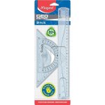Maped Sada pravítek Geometric Maxi 3dílná pro leváky čiré 897118 – Zboží Živě