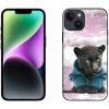 Pouzdro a kryt na mobilní telefon Apple mmCase na iPhone 14 černý panter ve svetru