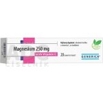Generica Magnesium 250 mg s vitam. C 250 mg 20 eff.tablet – Hledejceny.cz
