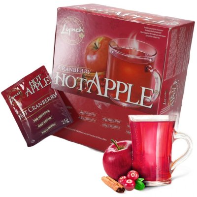 Lynch Hot Apple horká brusinka 50 x 23 g