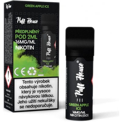 Puff House GREEN APPLE ICE POD 16 mg