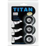 Baile Titan Three Rings - Sada pružných erekčních kroužků Černý – Hledejceny.cz