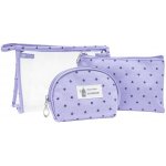 Kufryplus Sada kosmetických tašek TB14431 fialová 3 ks – Zboží Dáma