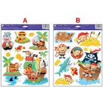 Anděl 10177 Samolepky na zeď piráti 33 x 29 cm – Zboží Dáma