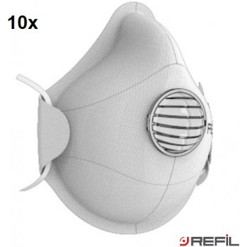 Refil respirátor 1011 FFP1 NR D tvarovaný s ventilkem 10 ks