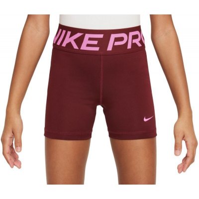 Nike Kids Pro Dri-Fit Shorts dark team red/playful pink – Zboží Mobilmania