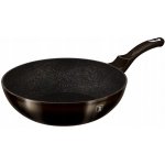 BerlingerHaus Burgundy Metallic Line Wok s mramorovým povrchem 28 cm – Zbozi.Blesk.cz