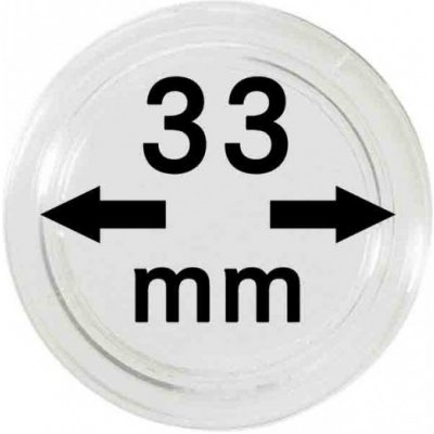 Lindner Plastová kapsle na mince Velikost: 33 mm – Hledejceny.cz