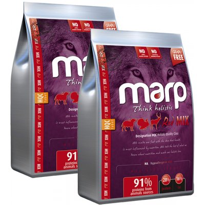 Marp Holistic Red Mix Grain Free 2 x 12 kg – Hledejceny.cz