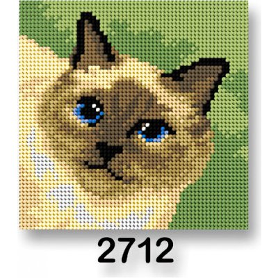 VTC Vyšívací předloha 70244 2712 kočka 2 zelená 15x15cm – HobbyKompas.cz