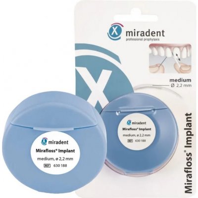 Mirafloss Implant zubní nit 2,2 mm 50 ks – Zboží Dáma