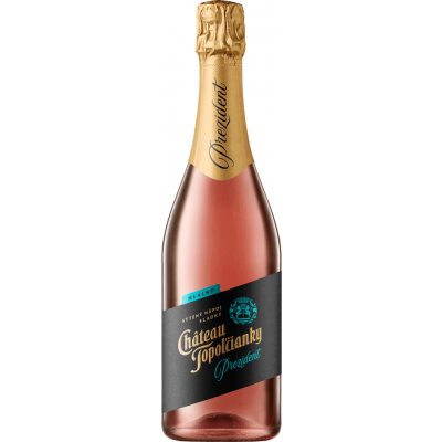 Topoľčianky Prezident Rosé Nealko 0,5% 0,75 l (holá láhev) – Zboží Dáma