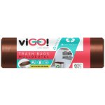 Vigo pytle na tříděný odpad LDPE 60 l 30 µm 10ks hnědé – Zboží Dáma