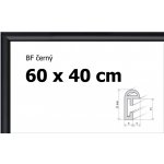 BFHM Plastový rám 60x40cm černý – Zboží Dáma