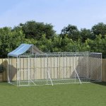 vidaXL Venkovní psí kotec se střechou stříbrný 200 x 600 x 250 cm – Zboží Dáma vidaXL Venkovní psí kotec se střechou stříbrný 200 x 600 x 250 cm – Zboží Dáma
