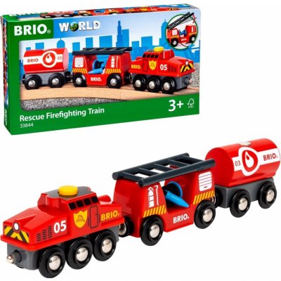 BRIO Hasičský hasící vlak 33844 – Zboží Dáma