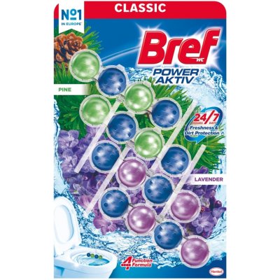 Bref Power Activ WC blok Levander & Pine 4 x 50 g – Zboží Dáma