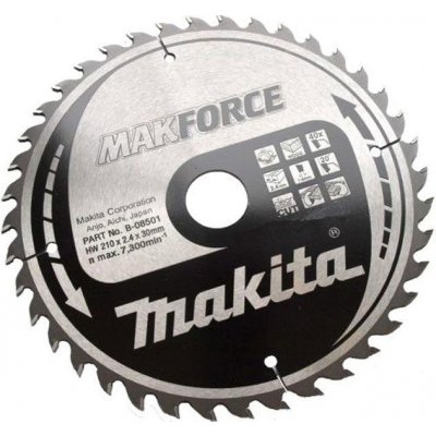 Makita Pilový kotouč na dřevo B-08501 Makforce, 210x30mm, 40 zubů – Zboží Mobilmania