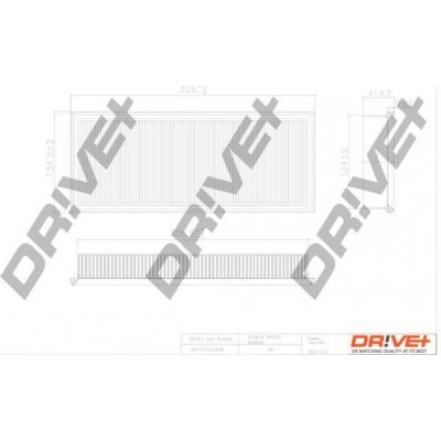 Vzduchový filtr DRIVE+ DP1110.10.0428 – Hledejceny.cz