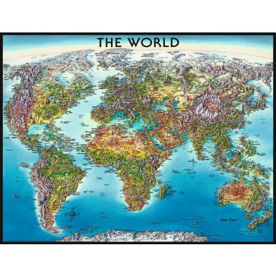 Ravensburger Mapa světa 2000 dílků – Zboží Mobilmania