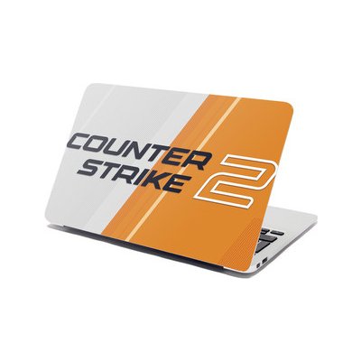 Sablio Samolepka na notebook Counter Strike 2 Oranžová - 29x20 cm – Zboží Živě