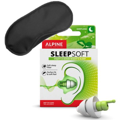 Alpine SleepSoft+MASKA špunty na spaní 1 pár – Zbozi.Blesk.cz