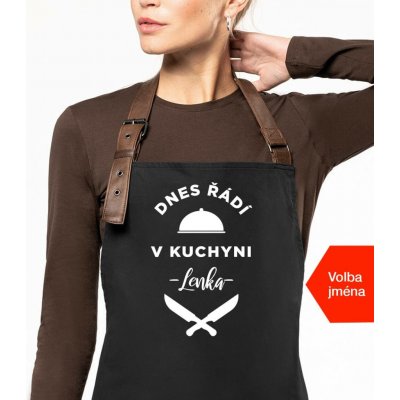 Kariban HobbyTriko Zástěra pro ženy se jménem EXCLUSIVE Dnes řádí v kuchyni.. Černošedá – Hledejceny.cz