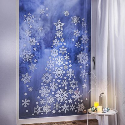 Weltbild Nálepka na okno Vánoční stromek XXL š 100 × v 170 cm – Hledejceny.cz