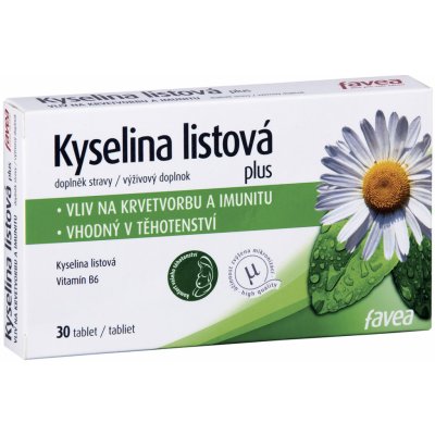 Favea Kyselina listová plus 30 tablet – Zboží Mobilmania