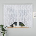 Dekorační oblouková krátká záclona na žabky SONIA 160 bílá 450x160 cm MyBestHome – Zboží Mobilmania