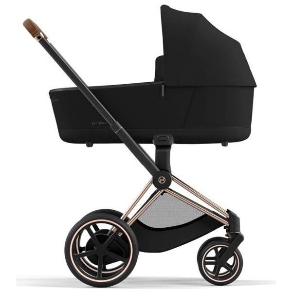 Kočárek Cybex e-Priam 3.0 Rám s Podvozkem Sedačky + Korba Conscious Green Leaf Eco Onyx Black 2023