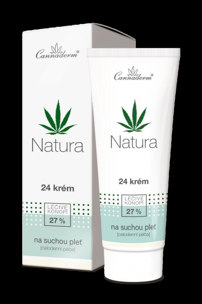 Cannaderm Natura 24 krém na suchou a citlivou pleť 75 g