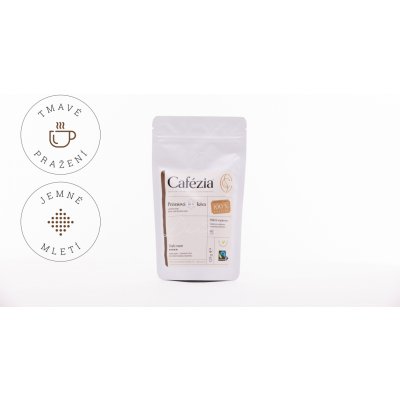Cafézia Dark Roast mletá Espresso tmavě pražená BIO 125 g