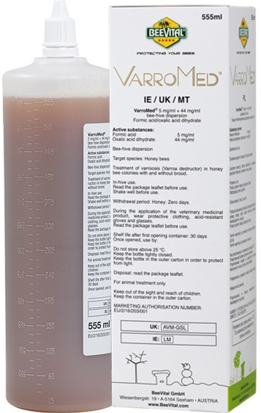 VarroMed 5 mg/ml + 44 mg/ml 555 ml