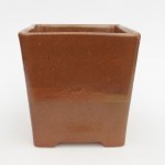 E-bonsai keramická bonsai miska 13 x 13 x 13,5 cm hnědá – Zboží Dáma