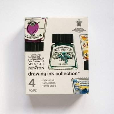 Tuše Winsor & Newton Drawing Ink Rich Tones sada 4 ks – Hledejceny.cz