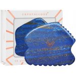 Crystallove Lapis Lazuli Contour Gua Sha masážní pomůcka 1 ks – Sleviste.cz