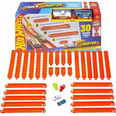 Hot Wheels Track Creator Deluxe autodráha 7,6 m + 2 auta – Hledejceny.cz