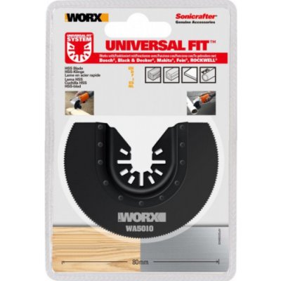 WORX WA5010.3 - 80 mm HSS řezný kotouč sada (segment 3/4), 3 ks, sonicrafter 45950103 – Zboží Dáma