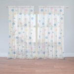 Sablio Záclony Barevné puntíky na bílé: 2ks 150x250cm – Hledejceny.cz