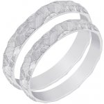 Eppi Tepané a škrábané snubní prsteny z platiny Esmail RW41838 – Zbozi.Blesk.cz