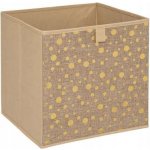 Atmosphera Úložný box s hvězdičkami 29 x 29 cm šedá – Zboží Mobilmania